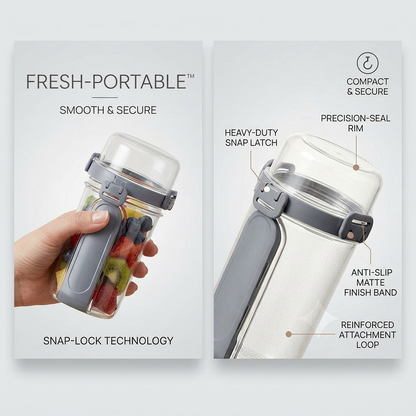 Double-Layer Portable Salad Storage Cup with Fork and Spoon