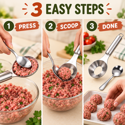 🎉Buy More Get More Free🔥 Stainless Steel Meatball Maker Spoon.