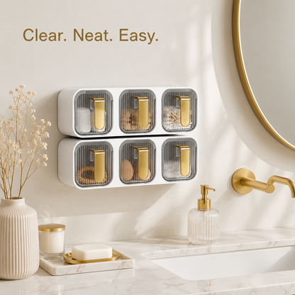 Wall-Mounted Kitchen Seasoning Storage Organizer
