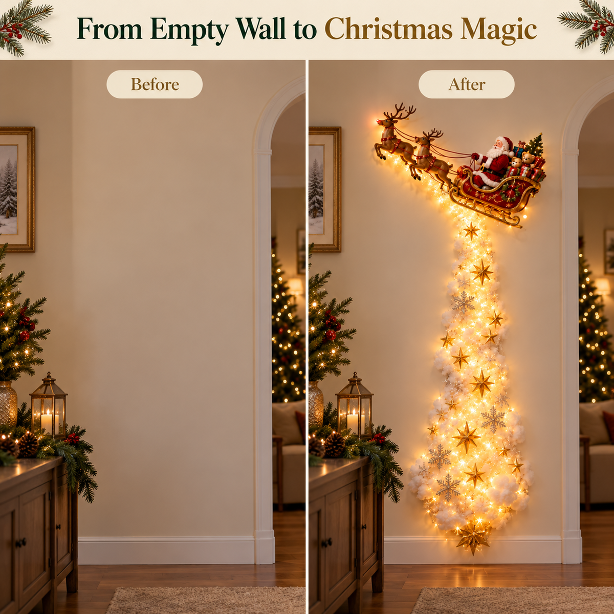 ✨Christmas Magic Trail Wall Light - A Little Christmas Magic, Right on Your Wall✨