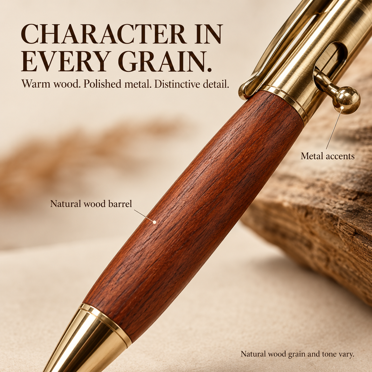 🔥Buy More Get More Free🎁Handmade Bolt-Action Wooden Pen