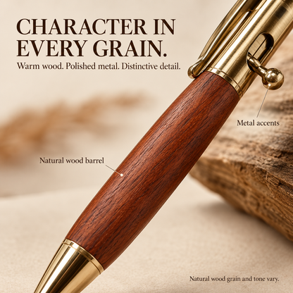 🔥Buy More Get More Free🎁Handmade Bolt-Action Wooden Pen