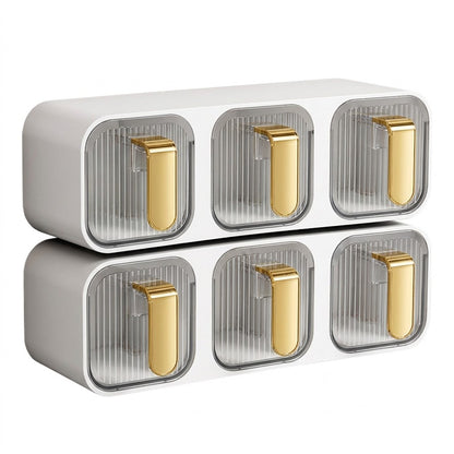 Wall-Mounted Kitchen Seasoning Storage Organizer
