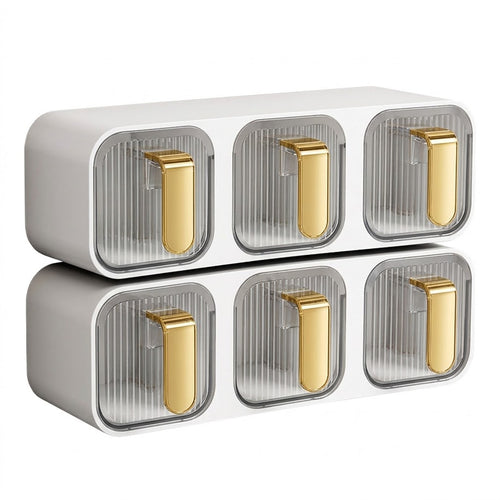 Wall-Mounted Kitchen Seasoning Storage Organizer