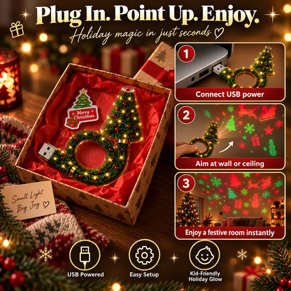 🎄 Christmas And 🎃 Halloween Magic Projection Lamp – Turn Any Room Into a Holiday Wonderland ✨