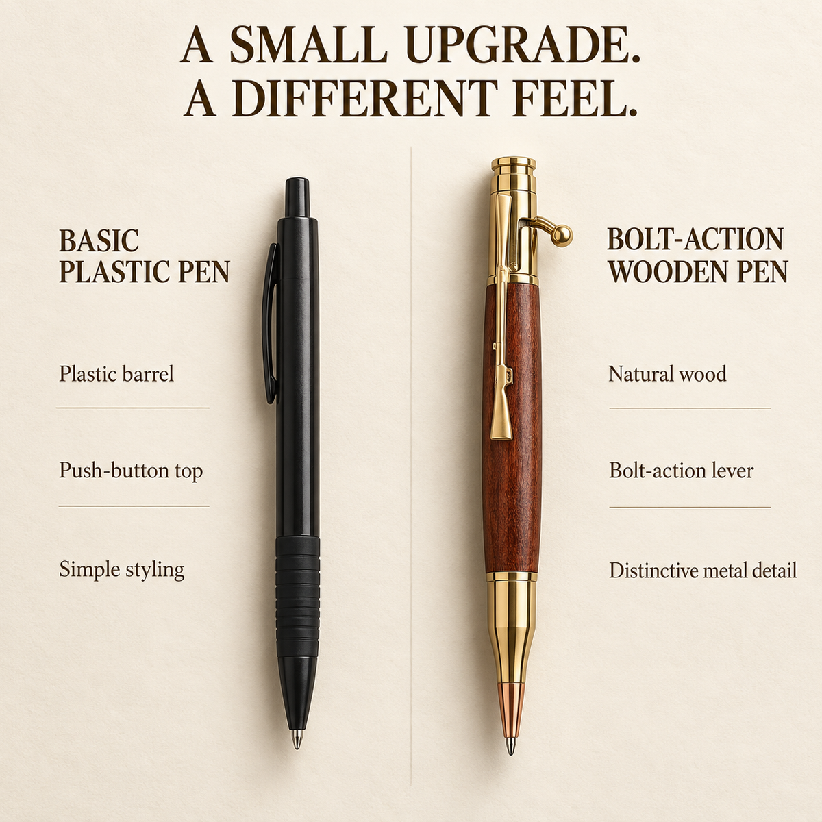 🔥Buy More Get More Free🎁Handmade Bolt-Action Wooden Pen