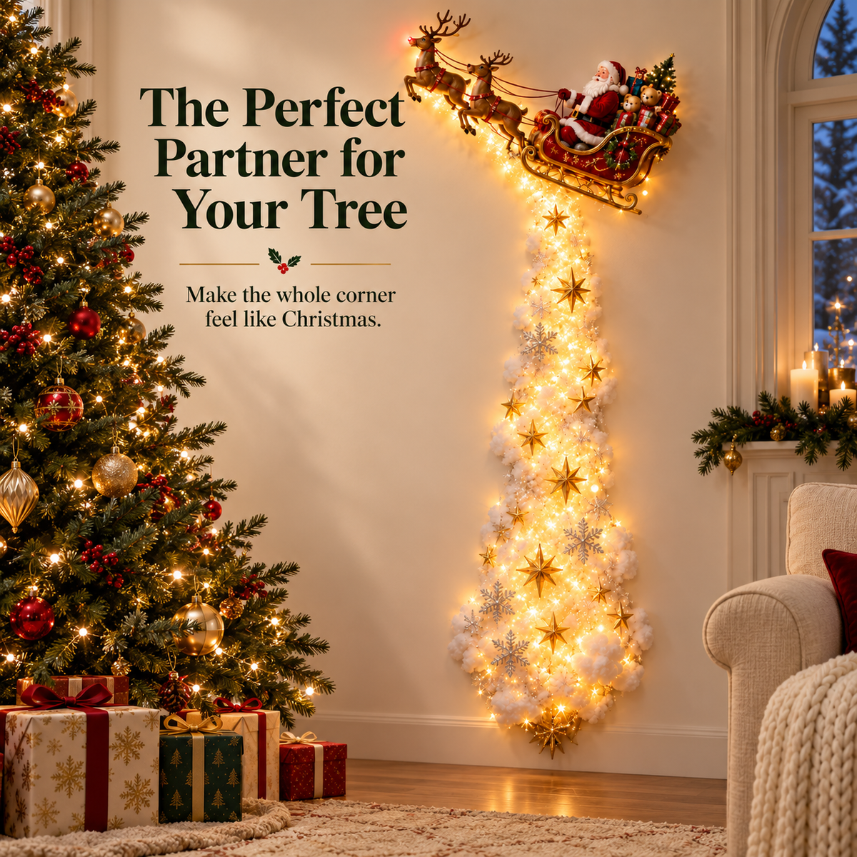 ✨Christmas Magic Trail Wall Light - A Little Christmas Magic, Right on Your Wall✨