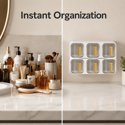 Wall-Mounted Kitchen Seasoning Storage Organizer