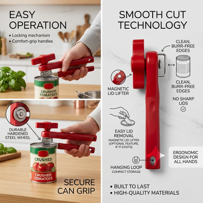 Manual Safe Side-Cut Can Opener