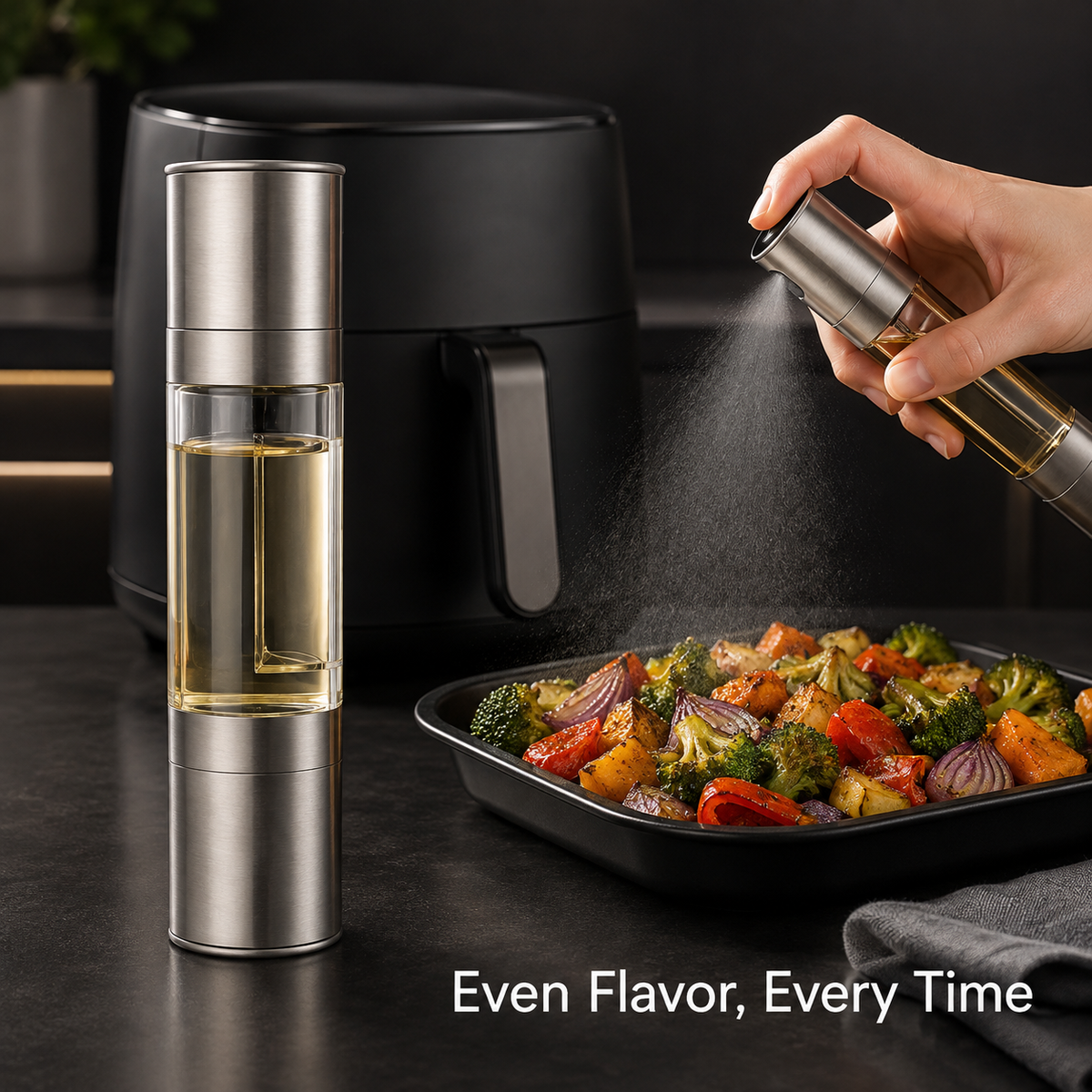 Dual-Sided Manual Salt and Pepper Grinder