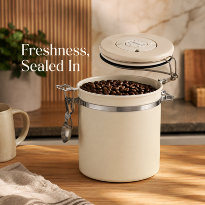 Airtight Stainless Steel Coffee Storage Canister