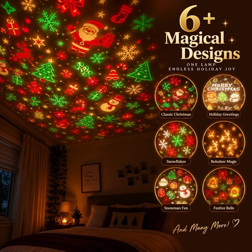 🎄 Christmas And 🎃 Halloween Magic Projection Lamp – Turn Any Room Into a Holiday Wonderland ✨