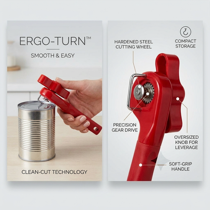 Manual Safe Side-Cut Can Opener
