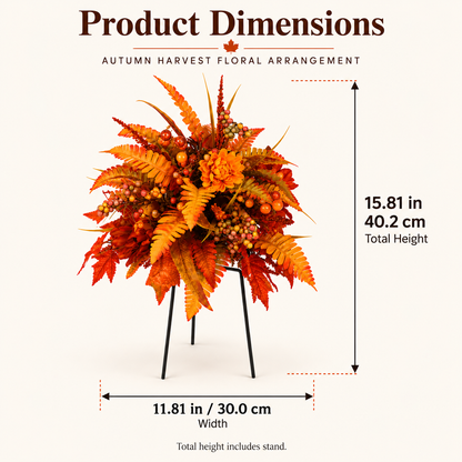 🍂Autumn Harvest Floral Garden Stake Arrangement