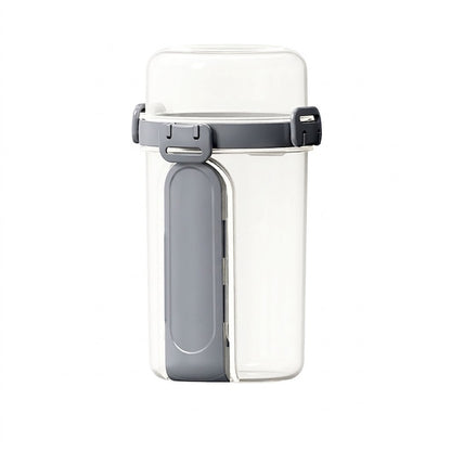 Double-Layer Portable Salad Storage Cup with Fork and Spoon