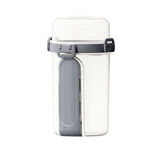Double-Layer Portable Salad Storage Cup with Fork and Spoon