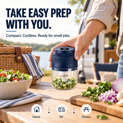 Wireless Mini Food Chopper with USB Charging