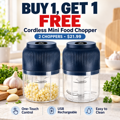 Wireless Mini Food Chopper with USB Charging